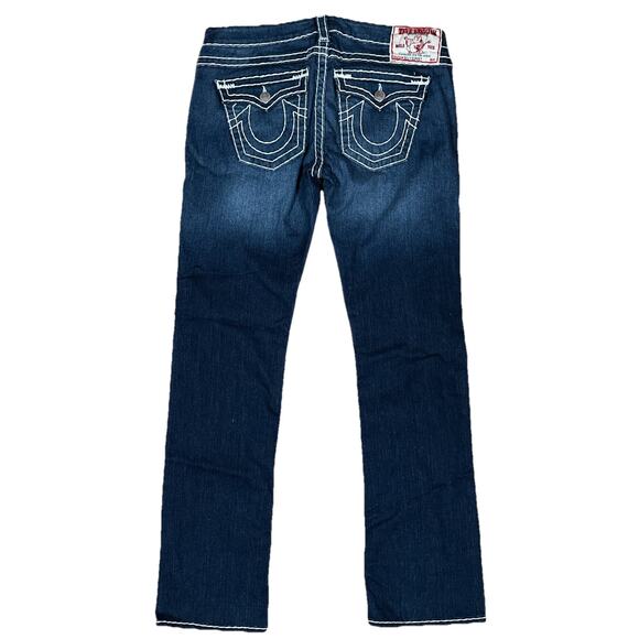 True Religion Billy Super T Thick Stitch Flap Pockets Y2K USA 32 Tag 34x32 - Picture 1 of 11